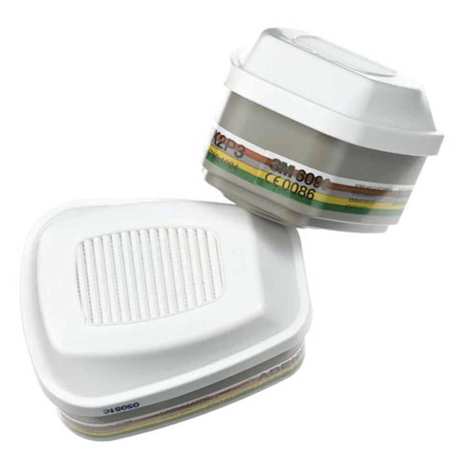 Product afbeelding 3M Gas-, damp- en deeltjesfilter, A2B2E2K2HgP3 + Formaldehyde, 6099