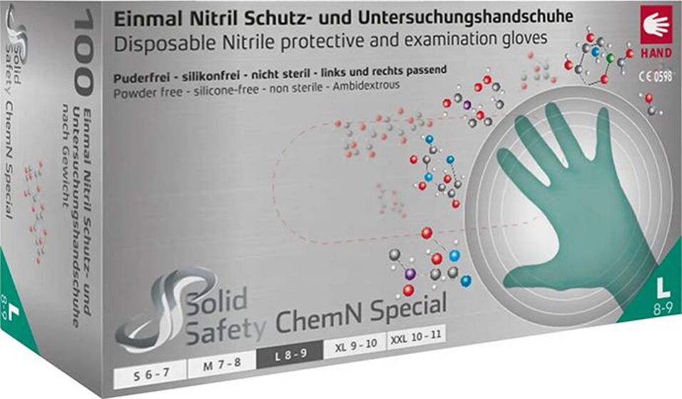 Product afbeelding Ampri handschoen ChemN Special L 100st