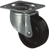 Zwenkwiel kunststof zwart geg.50mm