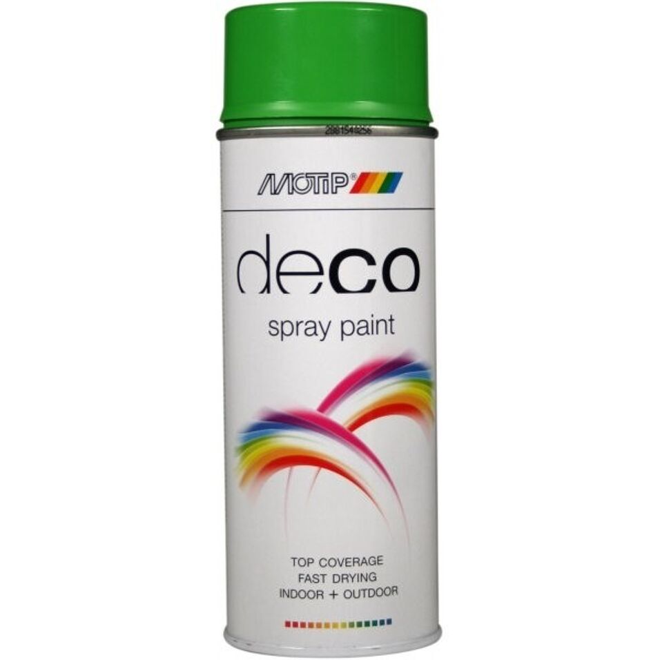 Product afbeelding MoTip Decoratieve lak RAL 6018 hoogglans geelgroen 400 ml