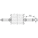 Mahr instelapp. beugelschroefmaat 0.45