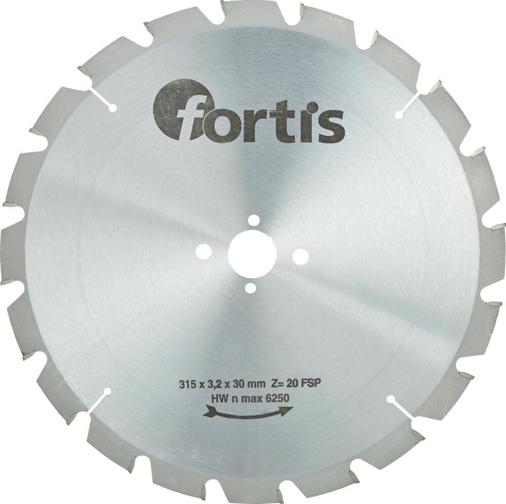 Fortis HW-cirkelz-blad 315x3,2 x30mm Z20 FF