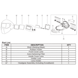 Tecmen iEasy 735S spatruit binnen 96x57x1mm