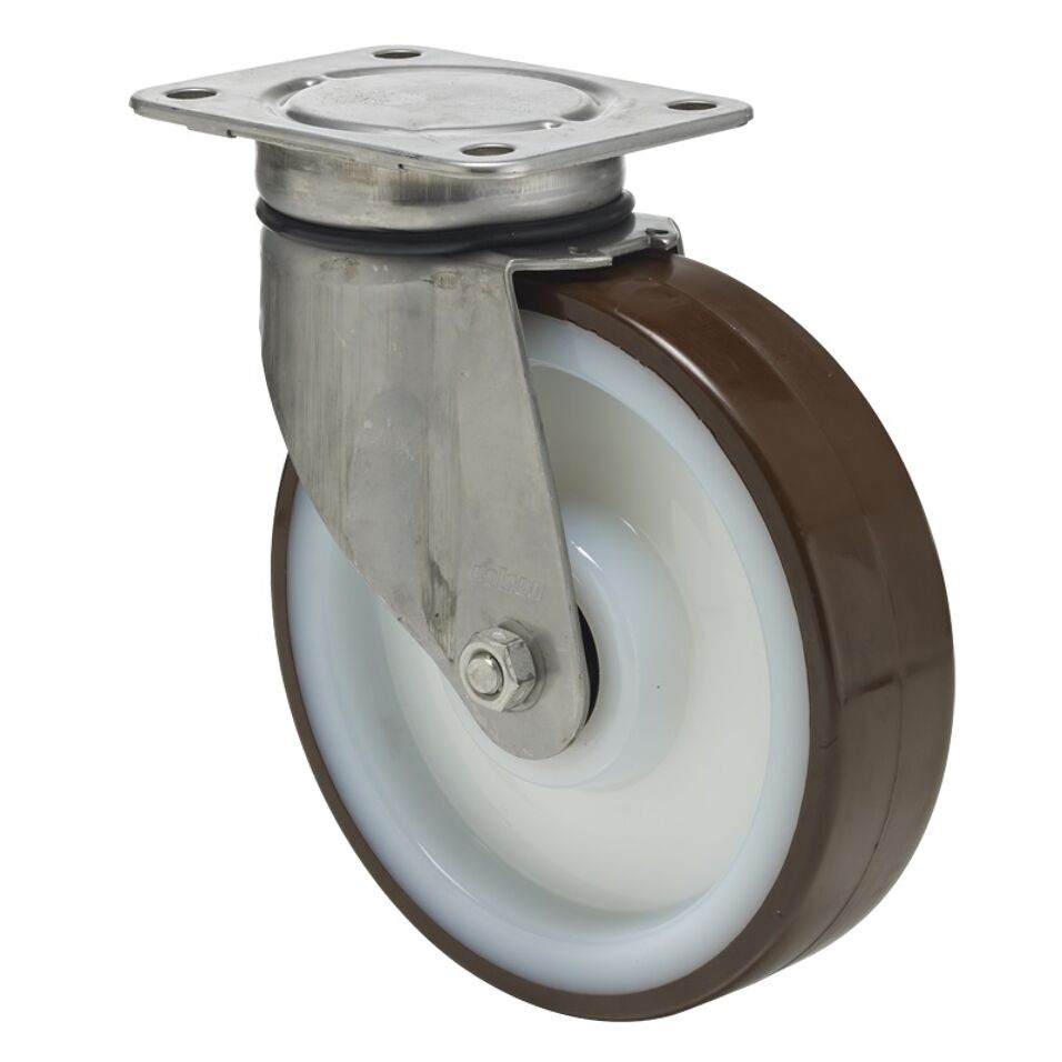 Product afbeelding Colson zwenkwiel JXPU met topplaat 125 x 35mm 225kg