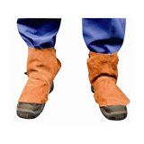 Paar beenbeschermers roodbruin  37cm