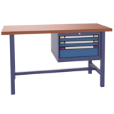 Werkbank met 40mm dik houten blad  1500×700×840mm kleur combinatie 4040/1060
