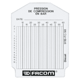 Facom Zakje met 100 meetkaarten  911b.fc