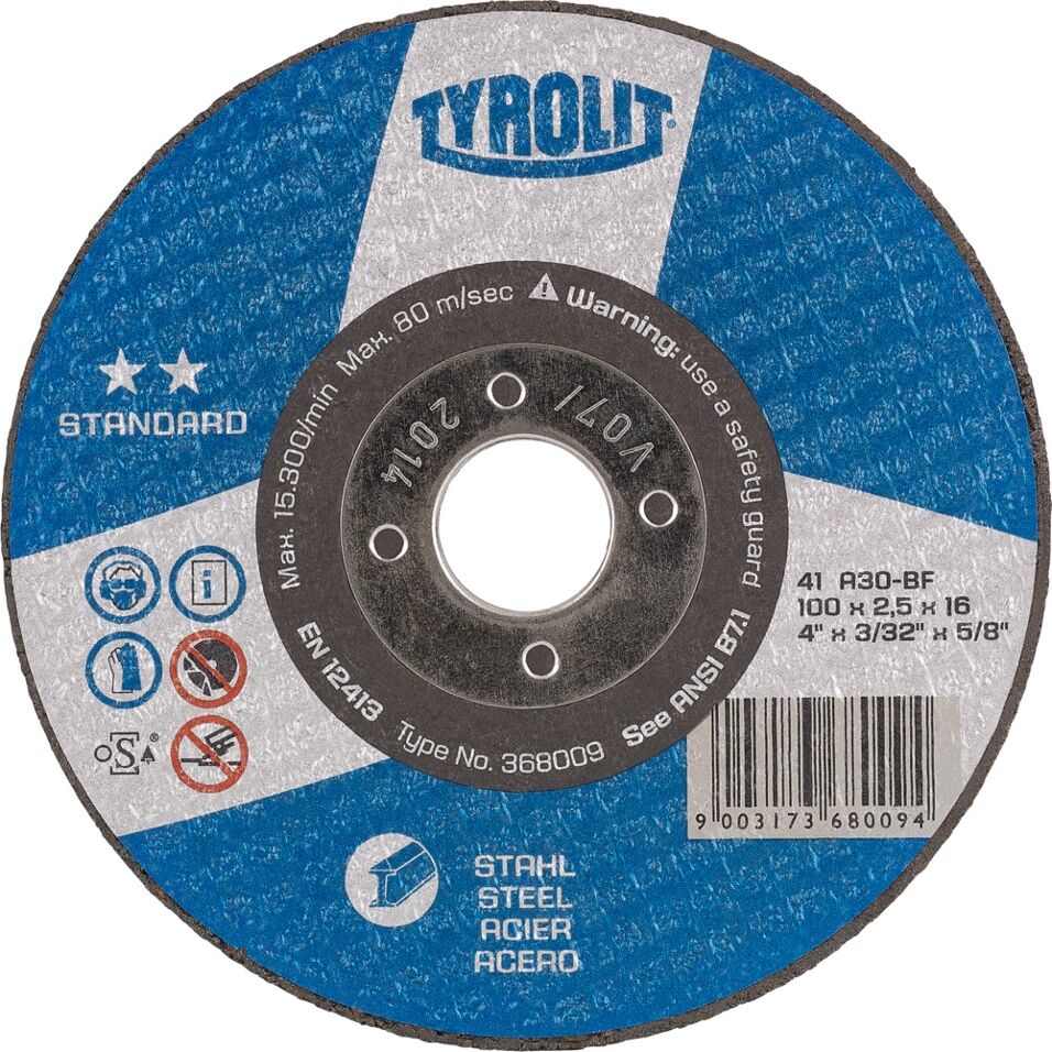 Product afbeelding Tyrolit Standard doorslijpschijf 41 230x3,0x22,23 A30S-BF