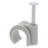 Q-Link kabelclip grijs rond 8-10mm a 20 st.