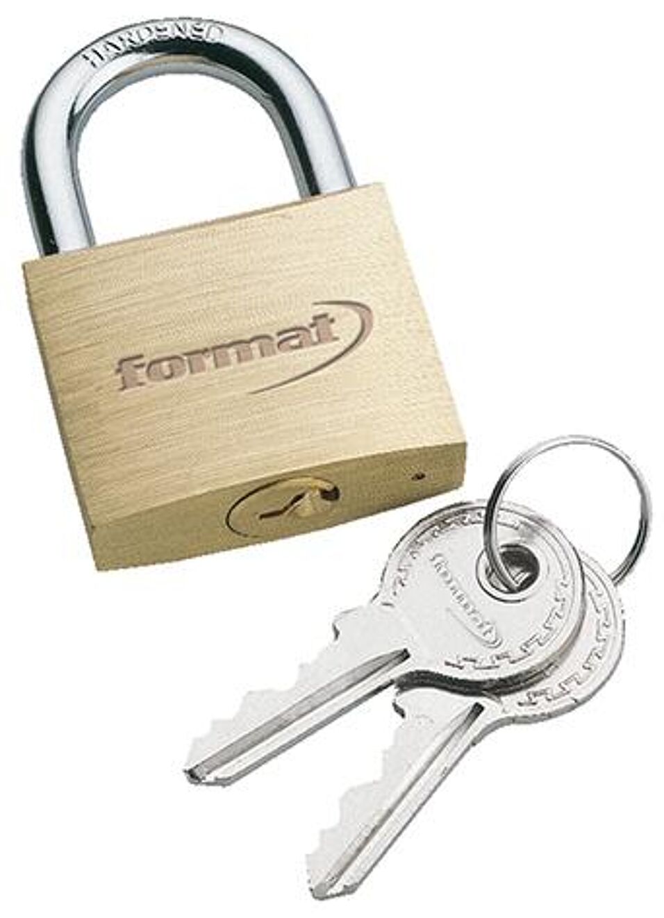 Product afbeelding Format messing hangslot 30mm