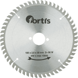 Fortis HW-cirkelz-blad 190x2,8 x30mm Z56W