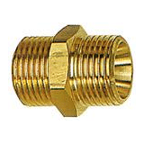 Riegler Dubbele nippel met buitendraad G1/8" - G1/8"