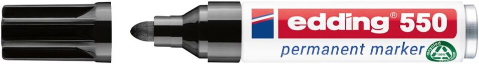 Product afbeelding Edding Permanent marker 550 zwart 