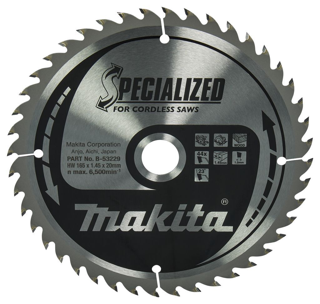 Makita cirkelzaagblad hout 165x20x1.4 44T