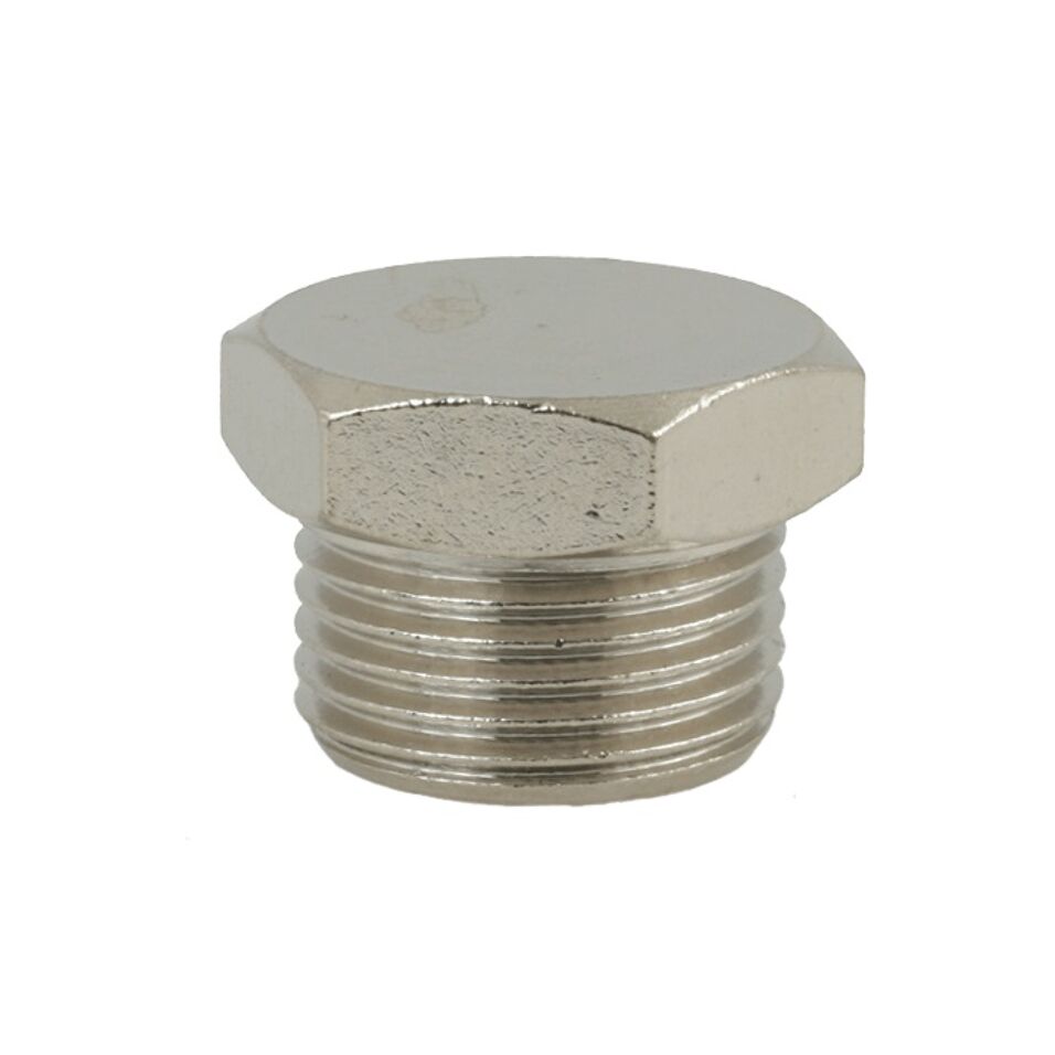 Product afbeelding Plug messing vernikkeld G3/4