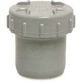 Eindset PVC-U 75 mm lijm spie grijs