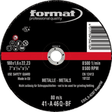 Format Doorslijpschijf voor staal recht 125x1,6mm