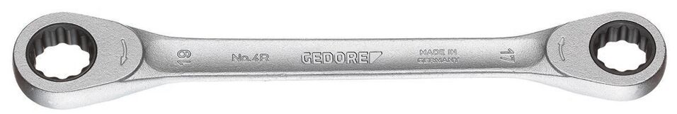 Product afbeelding Gedore Dubbele ringratelsleutel 17 x 19mm
