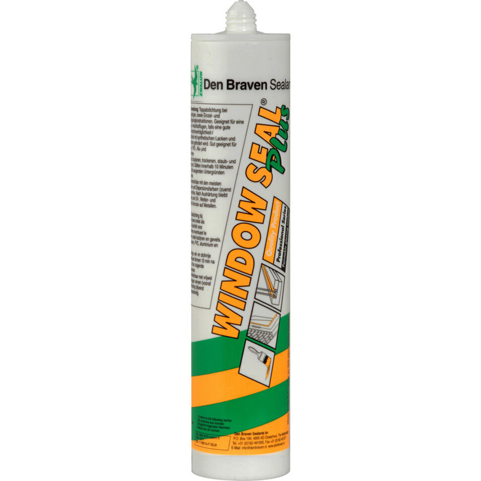 Product afbeelding Zwaluw beglazingskit WindowSeal Plus transparant 310 ml