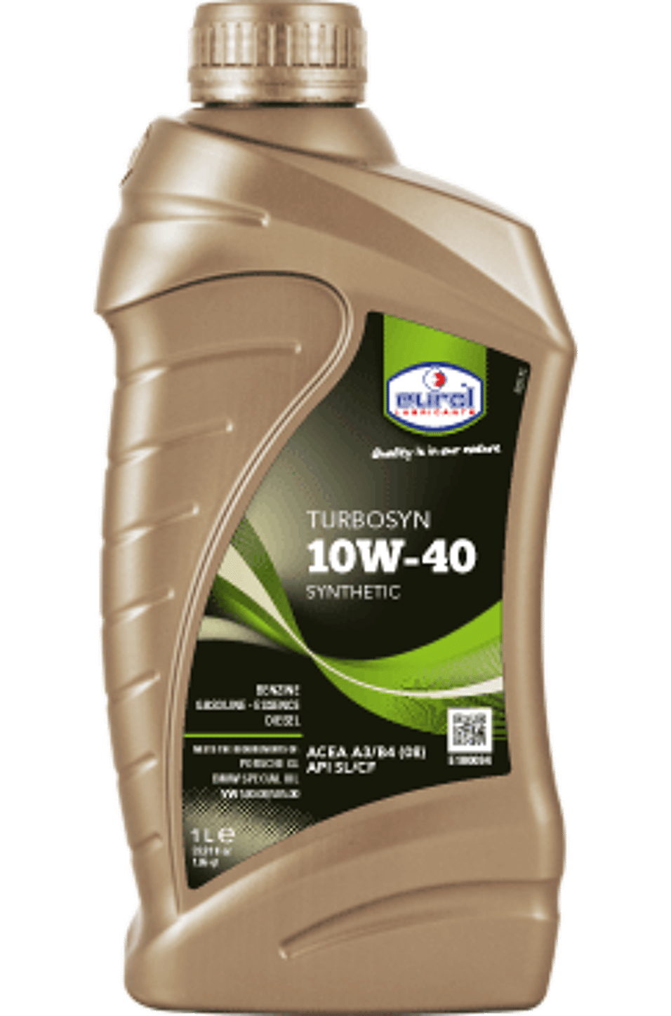 Product afbeelding Eurol motorolie Turbosyn 10W-40 1 l