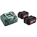 Metabo basis-set 18 V: 2 x 5.2 Ah, lader ASC 12-36 V