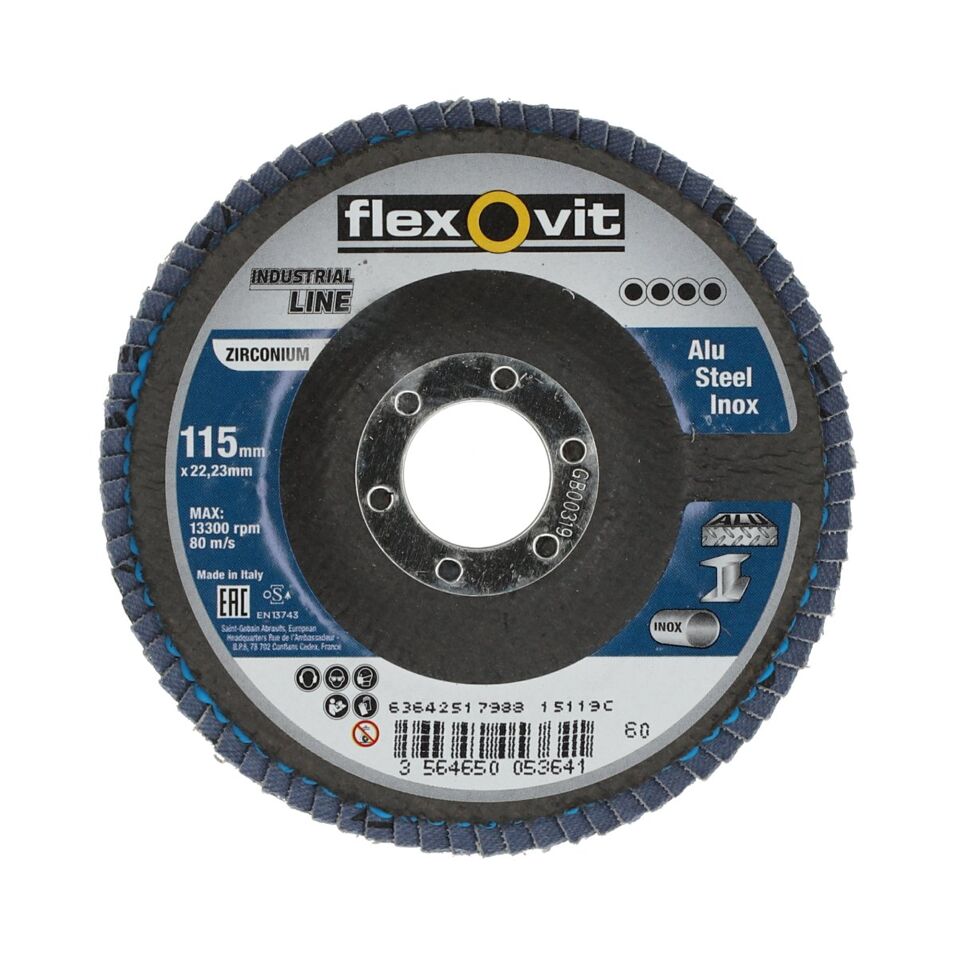 Product afbeelding Flexovit lamellenschijf sf-z 115x22 k 60