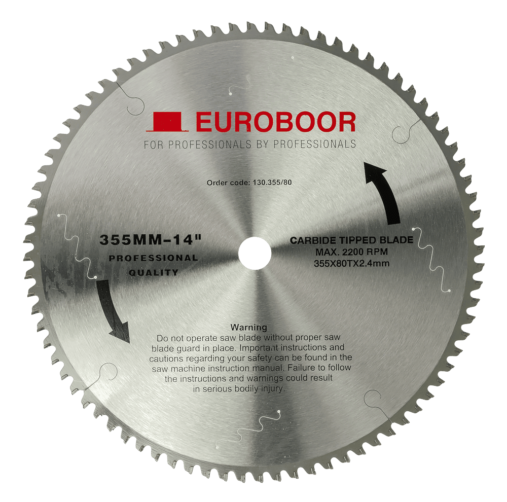 Euroboor Cirkelzaagblad hm v/jepson 355x80tx25.4 130.355/80