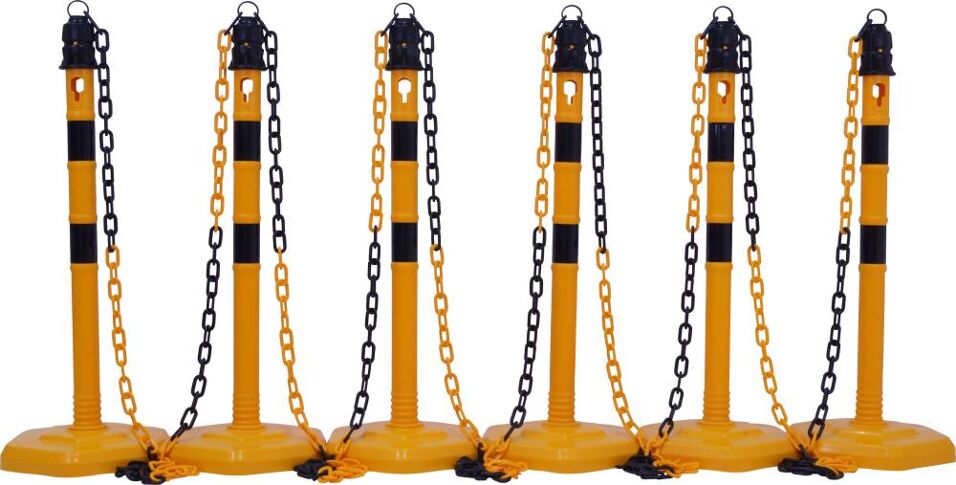 Product afbeelding Kettingpalenset, g/z 6 palen+5x3m