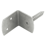 L-steun met schroef RVS