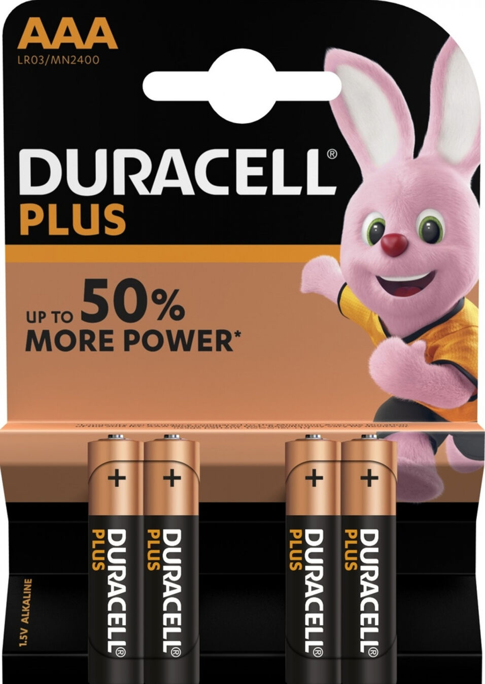 Product afbeelding Duracell alkaline batterij  a 4st AAA   1,5 v