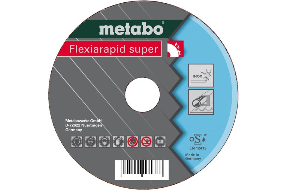 Product afbeelding Metabo doorslijpschijf inox 125x1,6x22,2
