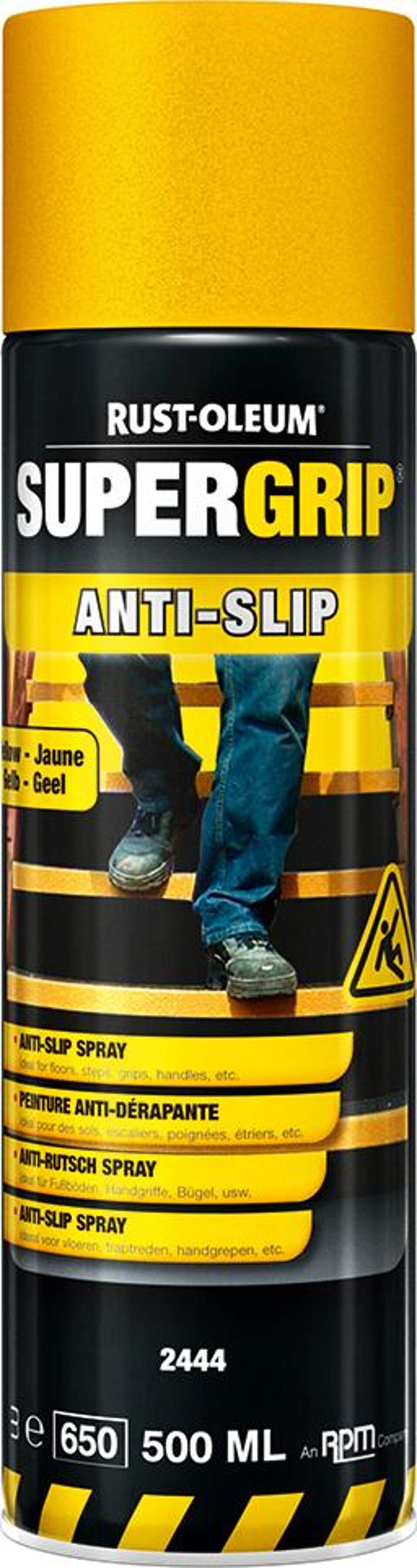 Product afbeelding Rust-Oleum antislipcoating Supergrip 2444 geel 500 ml