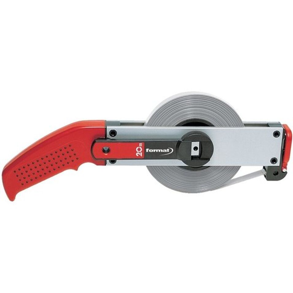 Product afbeelding Format Stalen landmeter Staal wit 13mmx30m