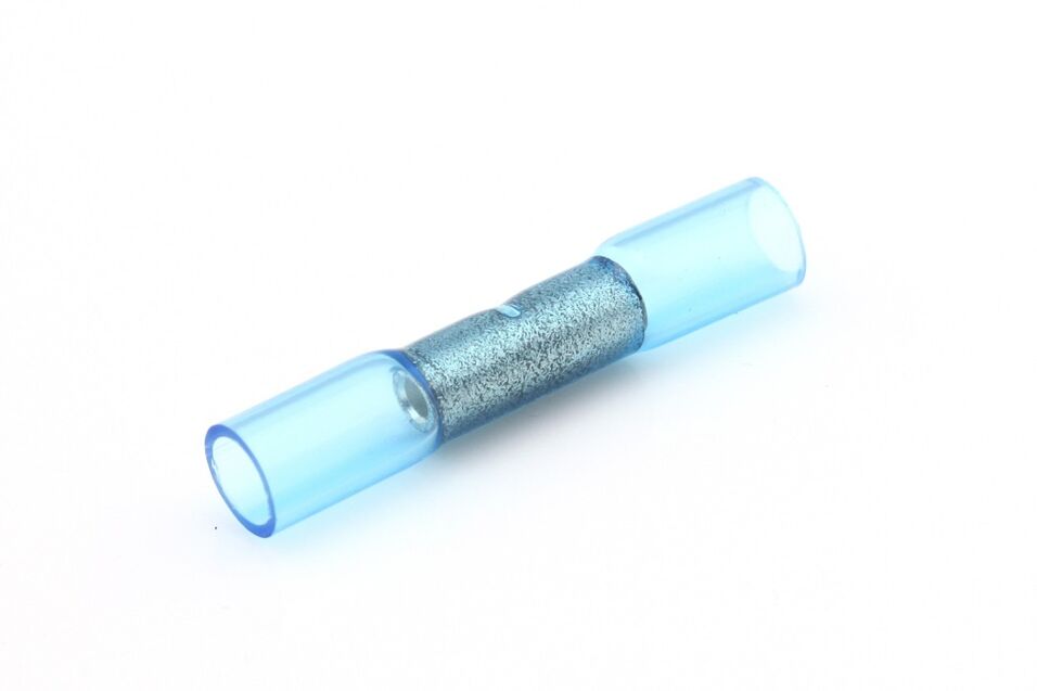 Product afbeelding Doorverbinder blauw met krimpkous, D4060002-100