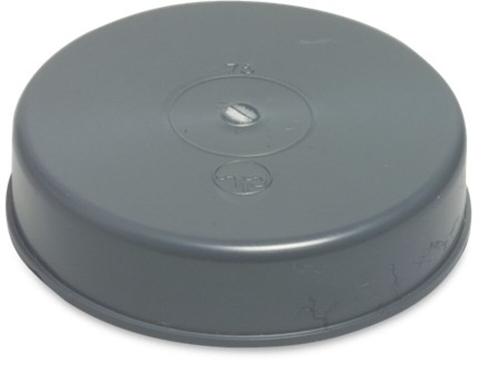 Product afbeelding Eindkap PVC-U 50 mm lijmmof grijs KOMO