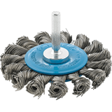 Format Roterende staaldraadborstel Staaldraad getordeerd 75mm