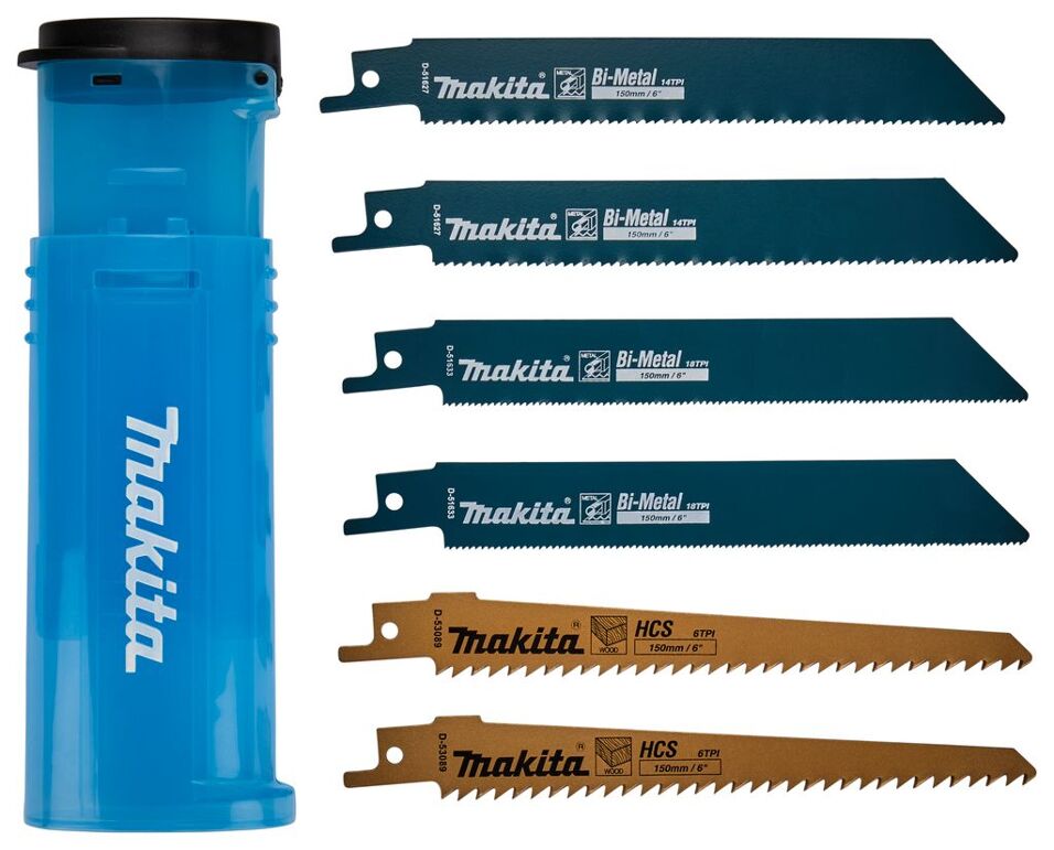 Product afbeelding Makita reciprozaagbladen set  6-dlg