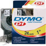 Dymo Tape D1 53713 zwart op wit 24mm x 7m