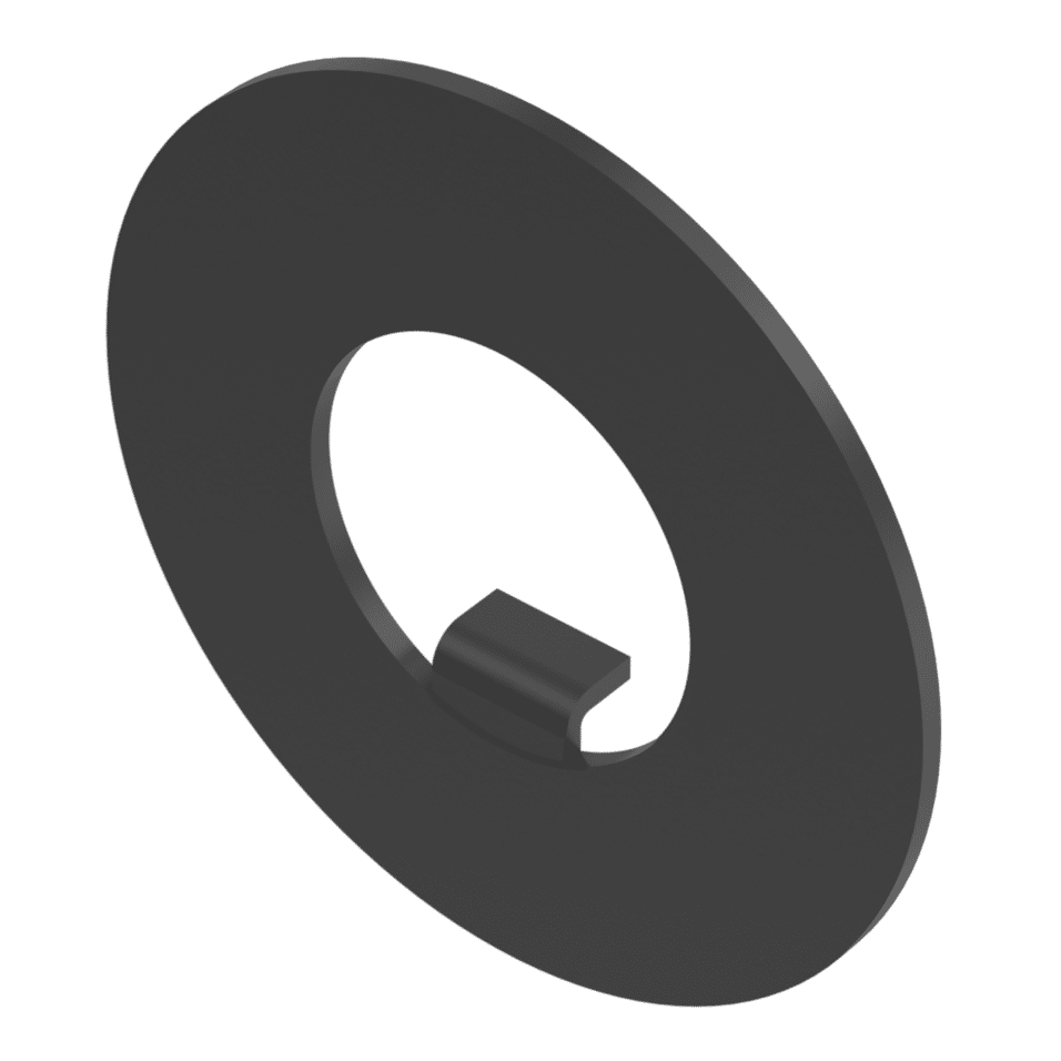 Product afbeelding Borgplaat met binnenborglip DIN 462 Staal - 20mm
