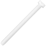 Cilinderschroef met zaaggleuf DIN 84 Kunststof M3