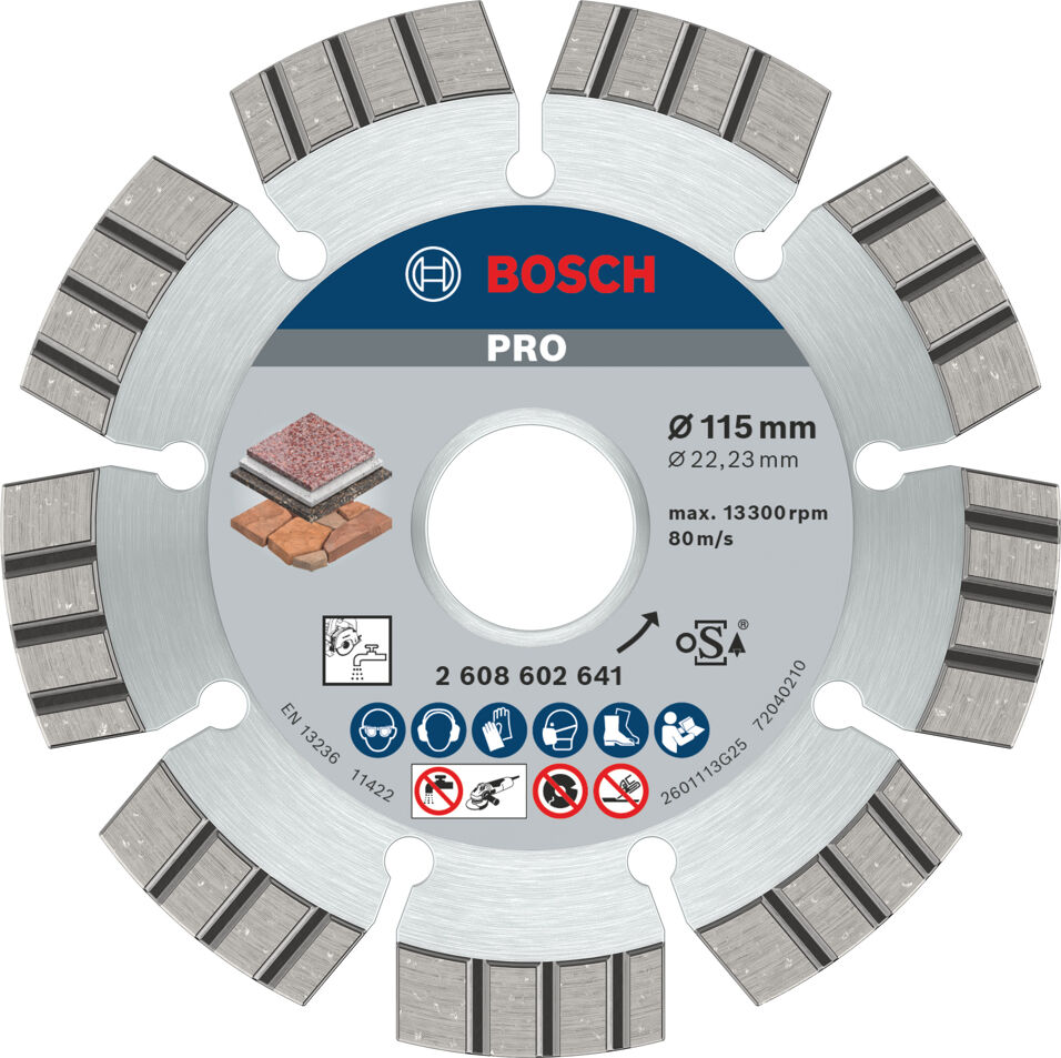 Product afbeelding Bosch diamantschijf hpp    115