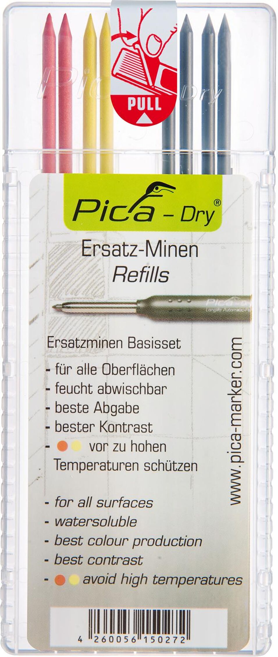 Product afbeelding Pica Reserve-stiftenset geel/rood