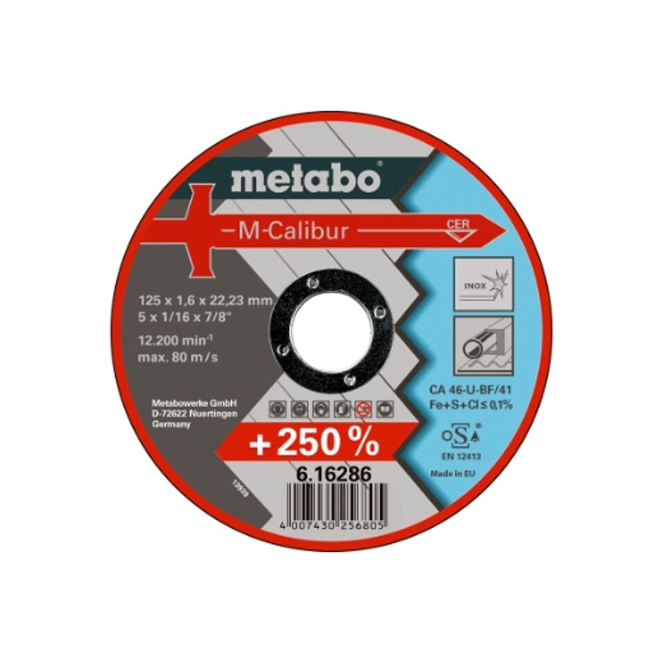 Product afbeelding Metabo doorslijpschijf      125x1,6x22,23