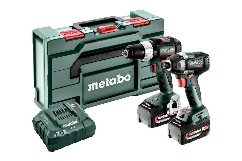 Product afbeelding Metabo accu machineset SB18LT+SSD18LT200BL, 2 x LiPower 5,2 Ah, lader ASC 55
