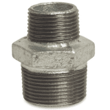 Verloopnippel nr.245 verzinkt 3/8" x 1/4"