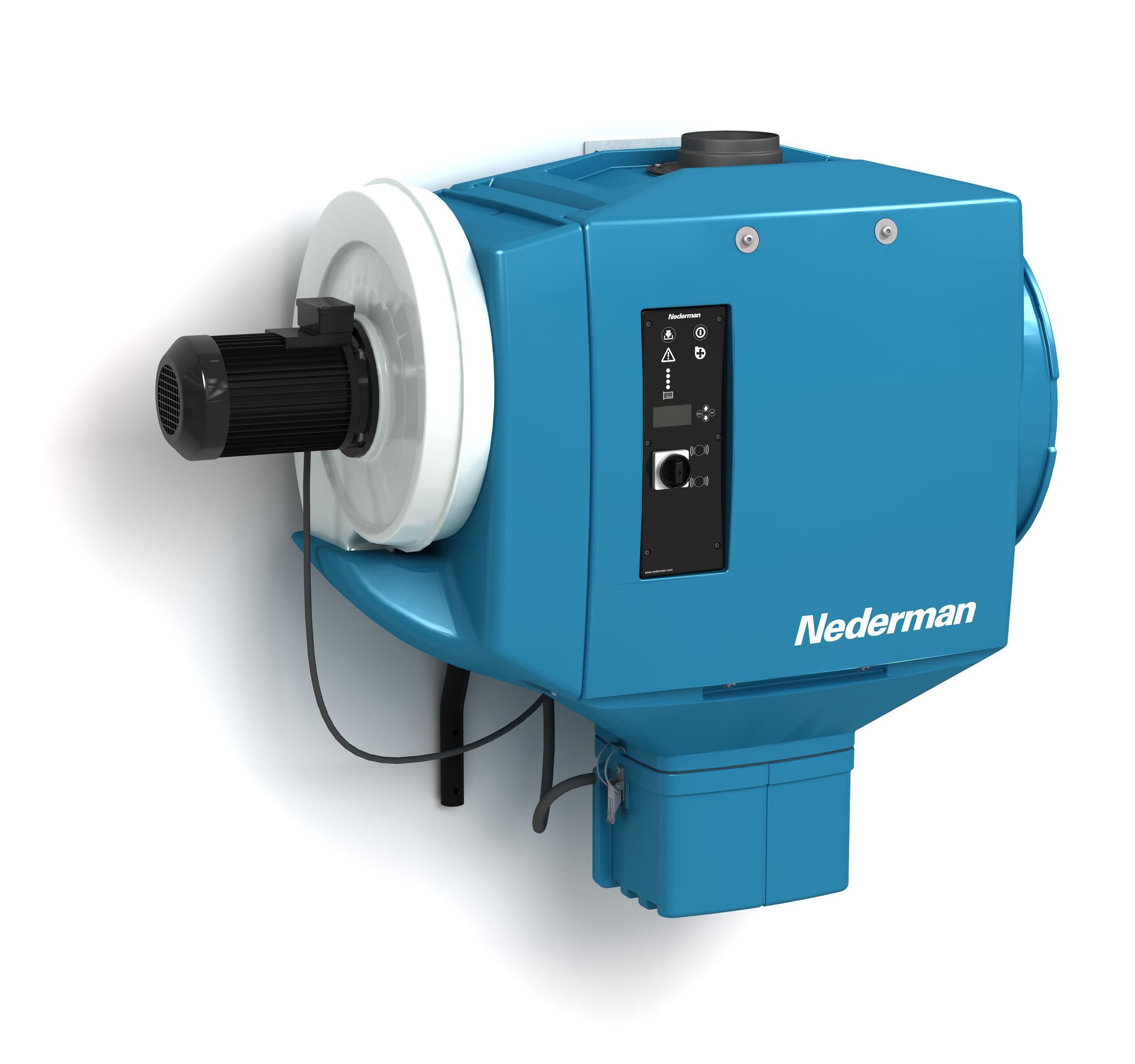 Nederman stationaire afzuiger FilterBox Wall M 400v 2.2 kW met N29 ventilator