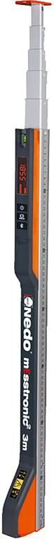 Nedo Telescopische meetstok digitaal 1.04 - 5m