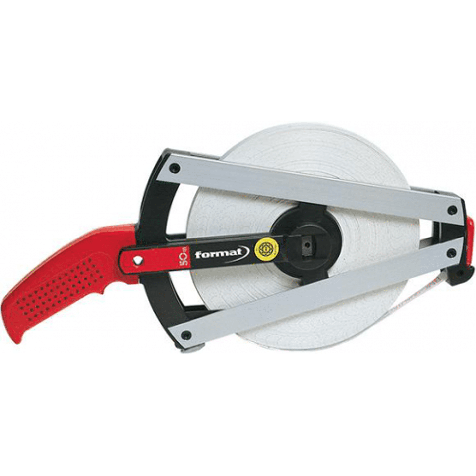 Product afbeelding Format Stalen landmeter Staal RVS 13mmx50m