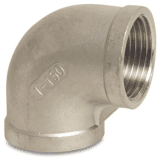 Knie 90gr. nr.90 RVS 316 3/8"
