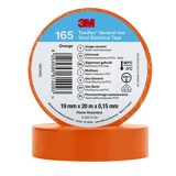 3M Temflex Vinyl isolatietape 165, Oranje, 19 mm x 20 m
